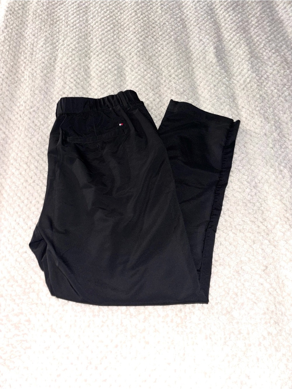 Tommy Hilfiger Men's Black Elastic-Waist Joggers